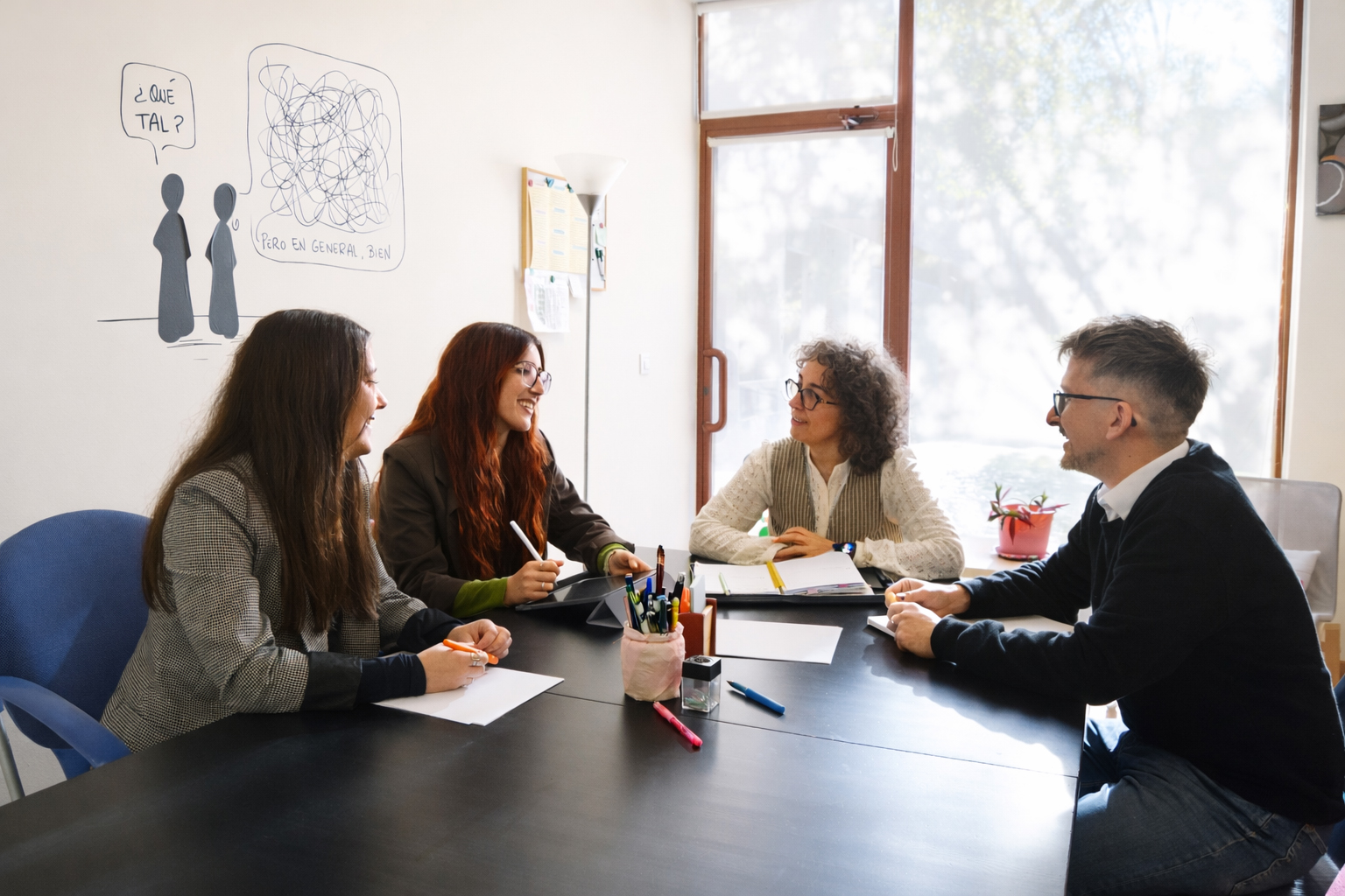 Equipo de Prosalud Psicología reunido en la consulta